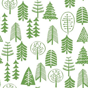 christmas tree // green white kids baby sweet simple fir tree scandi christmas