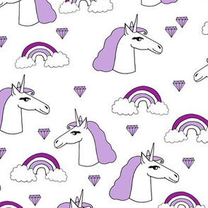 unicorn// purple pastel cute unicorns girls rainbows