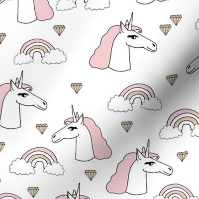 unicorn // girls unicorn cute pink pastel rainbows