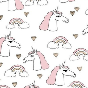 unicorn // girls unicorn cute pink pastel rainbows