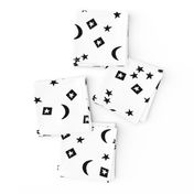 little dreamer minky blanket // black and white kids baby nursery fox blanket for baby crib cute babies