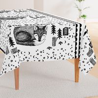 little dreamer minky blanket // black and white kids baby nursery fox blanket for baby crib cute babies