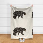 geo bear blanket // one LARGE geometric bear for kids 