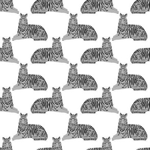 tiger // grey tiger safari animals kids baby nursery sweet grey and white 