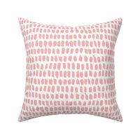 Strokes and stripes abstract scandinavian style brush design girls pastel pink MEDIUM