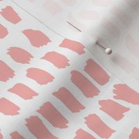 Strokes and stripes abstract scandinavian style brush design girls pastel pink MEDIUM