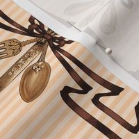 Cutlery border print (ivory)