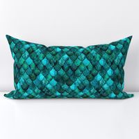 Dark Teal Mermaid or Dragon Scales, after Fabergé, by Su_G_©SuSchaefer