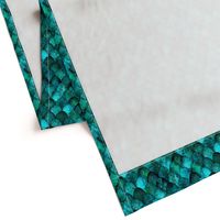 Dark Teal Mermaid or Dragon Scales, after Fabergé, by Su_G_©SuSchaefer