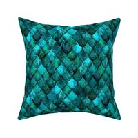 Dark Teal Mermaid or Dragon Scales, after Fabergé, by Su_G_©SuSchaefer