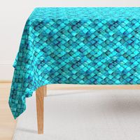 Aqua + Turquoise Mermaid or Dragon Scales by Su_G_©SuSchaefer