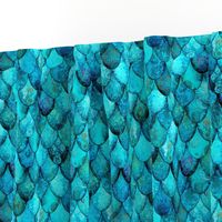 Aqua + Turquoise Mermaid or Dragon Scales by Su_G_©SuSchaefer