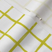 Abstract geometric yellow and white checkered square stripe trend pattern grid