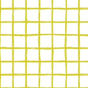 Abstract geometric yellow and white checkered square stripe trend pattern grid