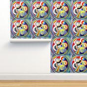 geometrical geometric circles shapes rainbow colorful colourful abstract