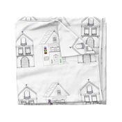 Cut and Sew Home Sweet Home House Pillow Plushie