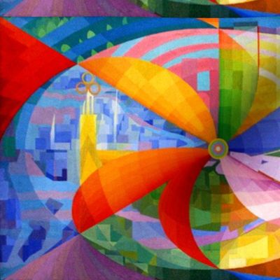 rainbow colorful pinwheel windmill flowers abstract colourful 