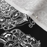Black & White Art Deco Mandalas