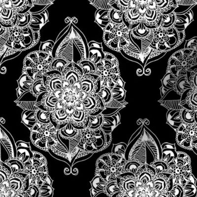 Black & White Art Deco Mandalas