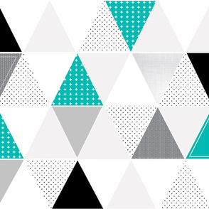 Pattern Play Triangles // Turquoise