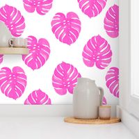 palm print tropical pink watercolor palm prints cute summer