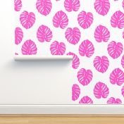 palm print tropical pink watercolor palm prints cute summer