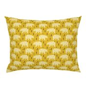 bear mustard geo bear geometric kids boys nursery