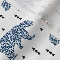 navy blue bear kids bears geo geometric boys nursery