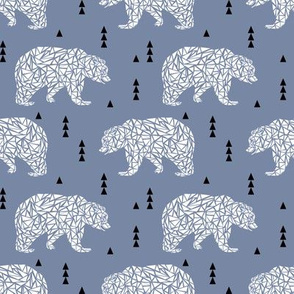 bear kids boys grey blue kids triangle boys nursery