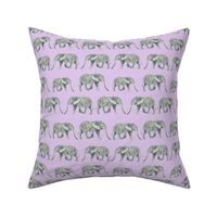 watercolor elephants pastel purple elephant watercolors watercolours 