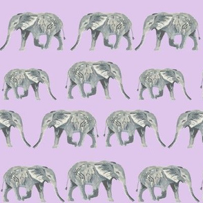 watercolor elephants pastel purple elephant watercolors watercolours 