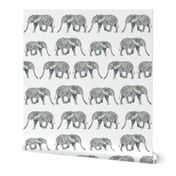 elephants watercolor white nursery baby kids nursery sweet watercolor elephants