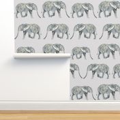 elephants elephant grey watercolors watercolor animals