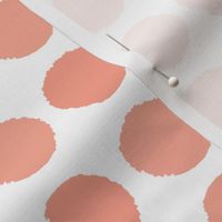 peach dots girls nursery baby painted watercolor cute girly nursery dots