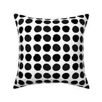 dots black and white painted dots watercolor dot cute nursery baby simple mod graphic dog