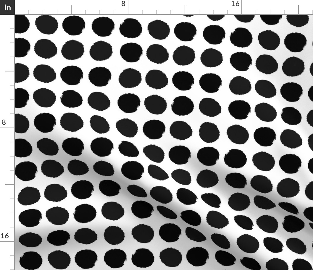 dots black and white painted dots watercolor dot cute nursery baby simple mod graphic dog