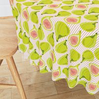 Fig Fruit  Coral Peach Lime Green || Leaves Orange pinstripe  stripe Summer_Miss Chiff Designs