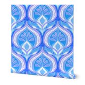 Seventies Rhythm in Blue and Purple - large