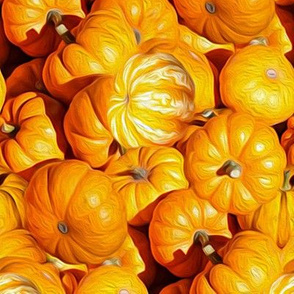 pumpkins  - oil painting effect