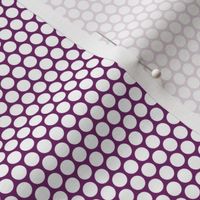 White Honeycomb Dot on Grape