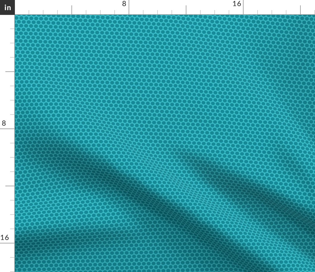 Teal Tone Honeycomb Dot