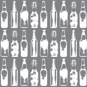 Beer Bottles on Grey