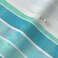 Turquoise Blue Stripe