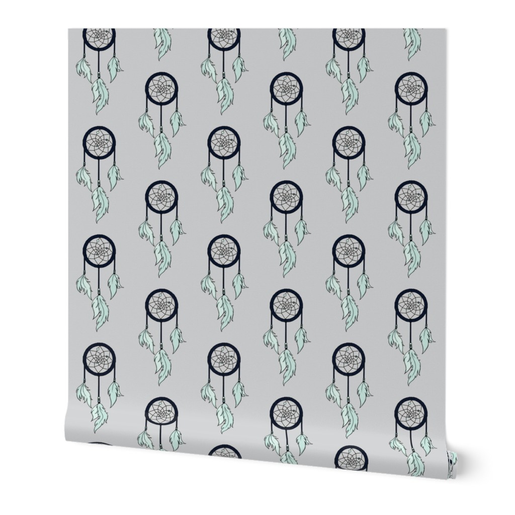 Dream catchers - navy, mint, grey