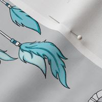 Dream catchers - blue, teal, grey