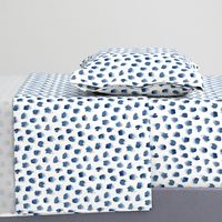 Watercolor Spots in Indigo