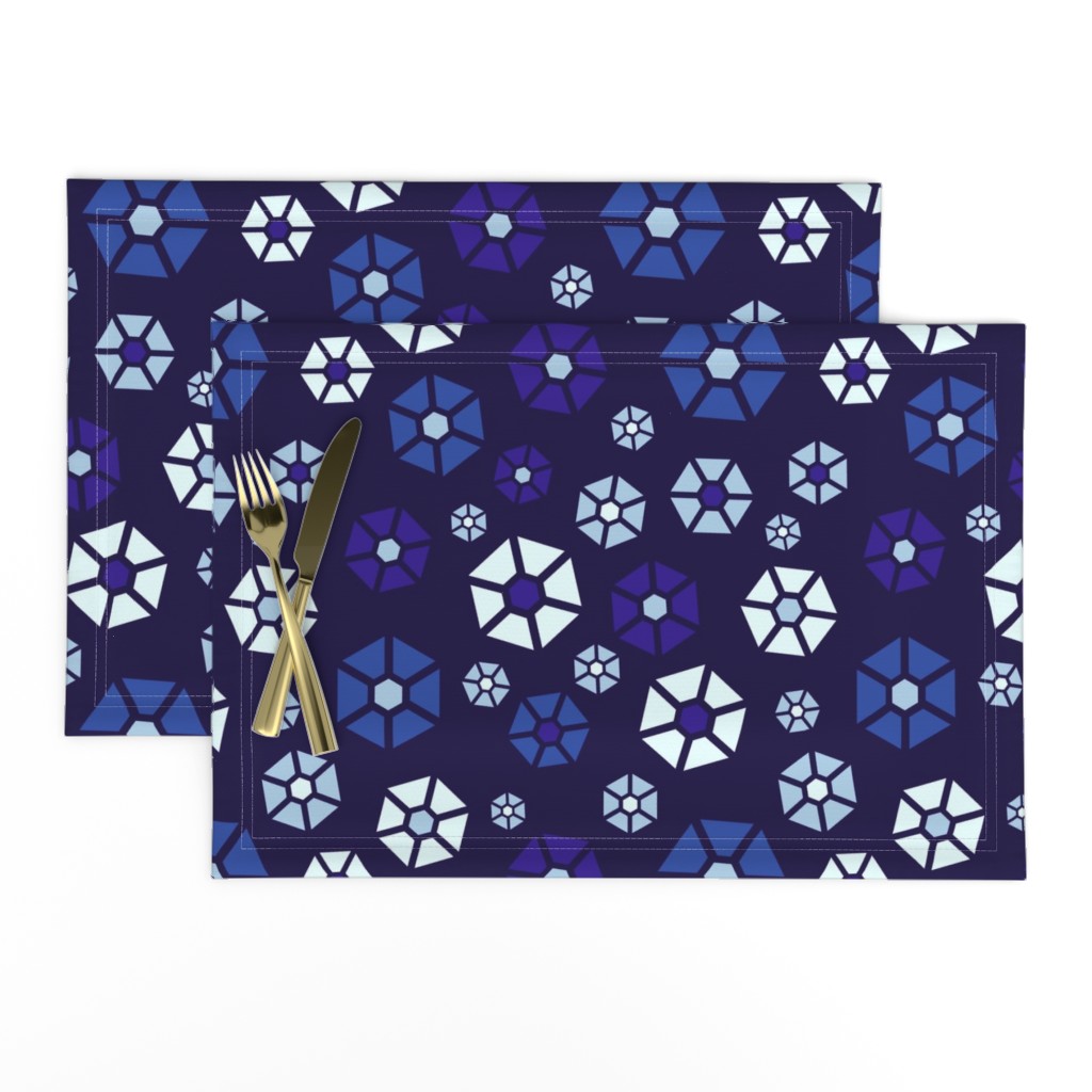 Ultramarine Hexy Flowers by Cheerful Madness!!