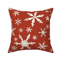 Snowflakes - Large - Ivory, Olde Red