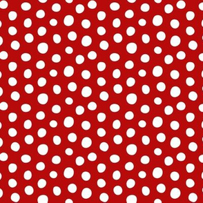 Dots - Red, White - small