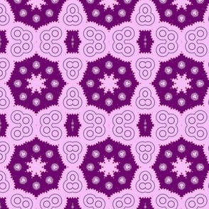 pink and purple tile